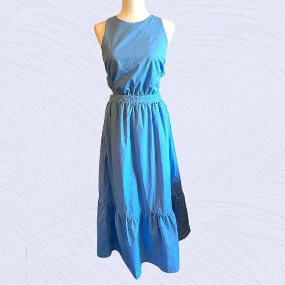 English Factory blue backless midi dress - Picture 3 of 15